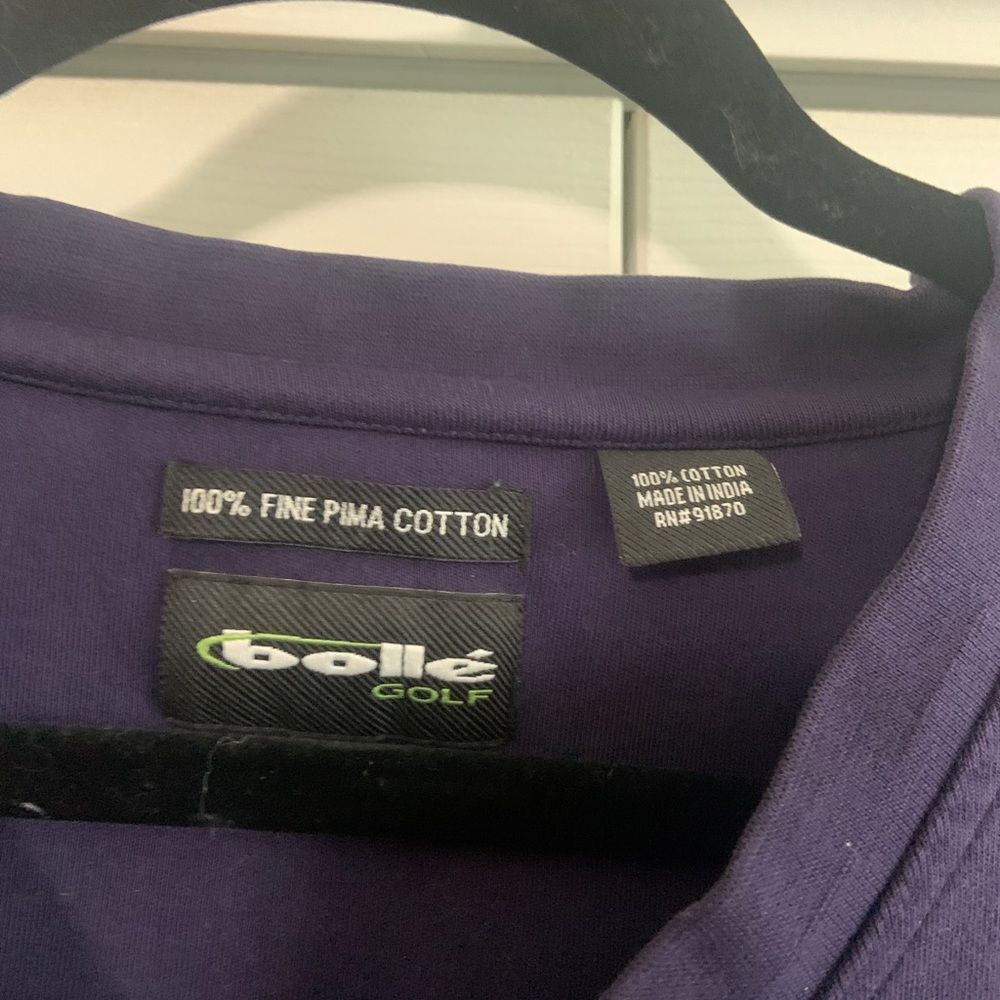 BOLLE Navy Golf Vest 100% Pima Cotton Size XL - Picture 2 of 3